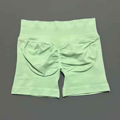 HISTELLO Sports Shorts 4.5" Women Yoga Shorts Seamless Low Waist