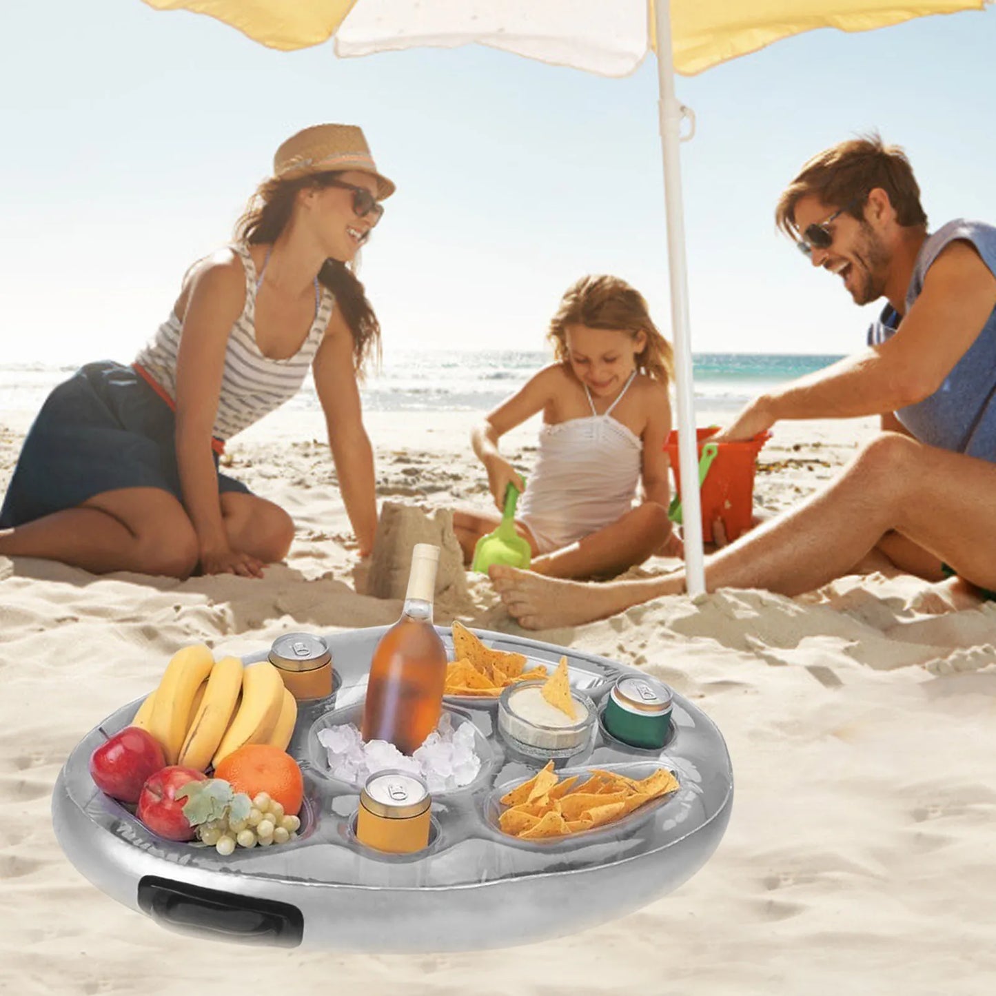 Summer Party Bucket Cup Holder Iatable Pool Float Beer Drink Cooler