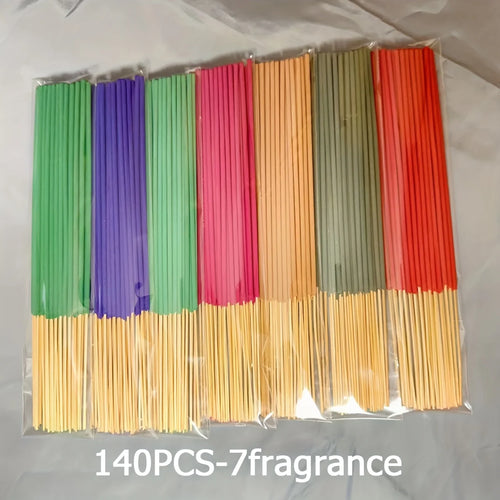 7 Sets of 140 Incense Sticks, Available in Four Seasonal Sets: Rose,
