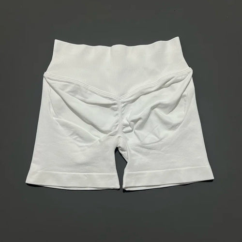 HISTELLO Sports Shorts 4.5" Women Yoga Shorts Seamless Low Waist