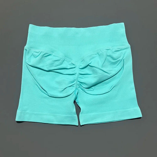 HISTELLO Sports Shorts 4.5" Women Yoga Shorts Seamless Low Waist