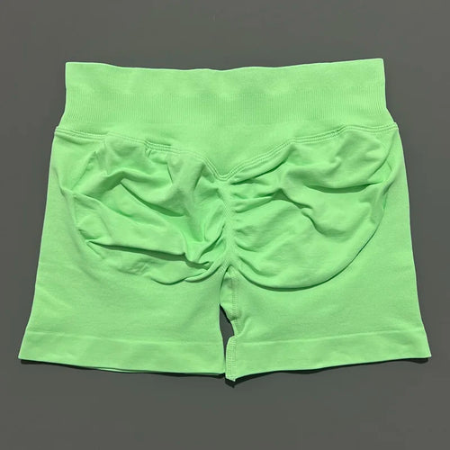 HISTELLO Sports Shorts 4.5" Women Yoga Shorts Seamless Low Waist