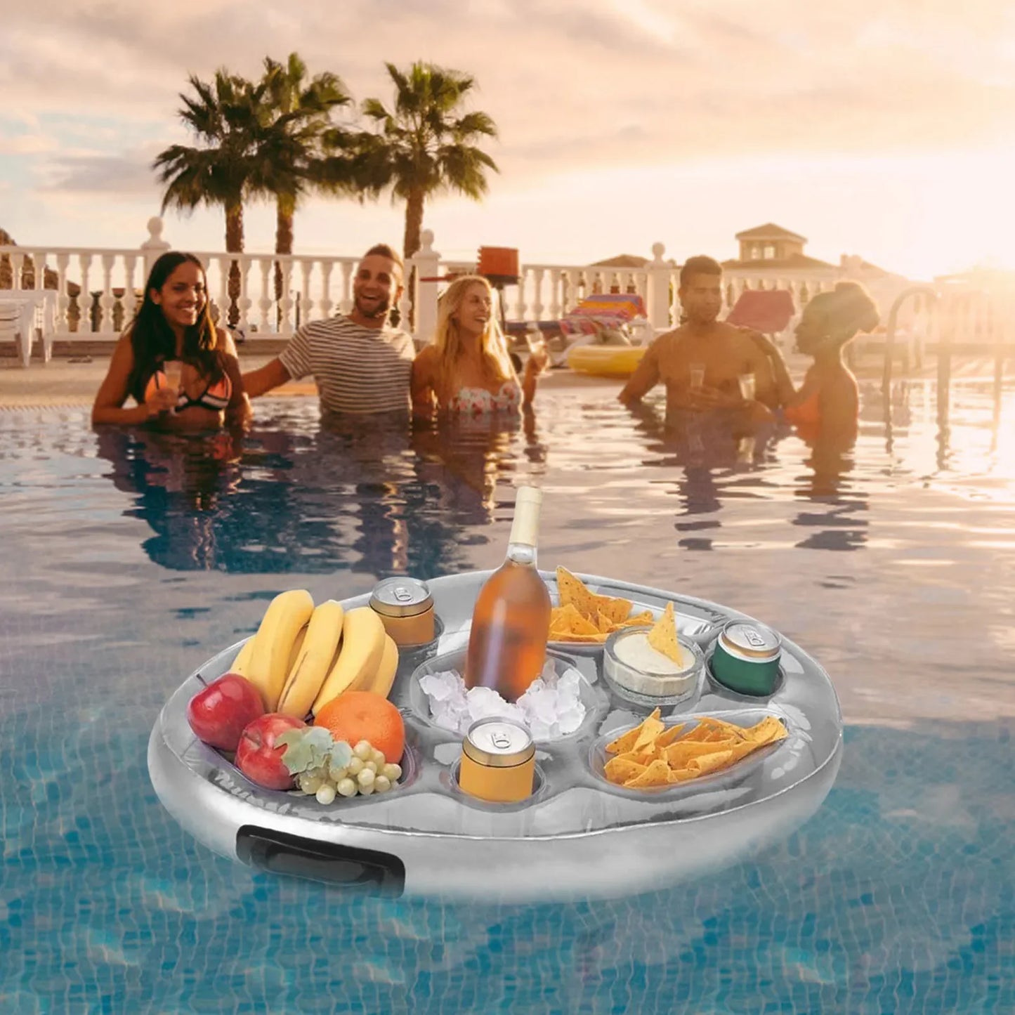Summer Party Bucket Cup Holder Iatable Pool Float Beer Drink Cooler
