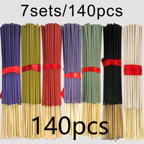 7 Sets of 140 Incense Sticks, Available in Four Seasonal Sets: Rose,