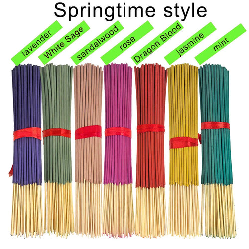 7 Sets of 140 Incense Sticks, Available in Four Seasonal Sets: Rose,