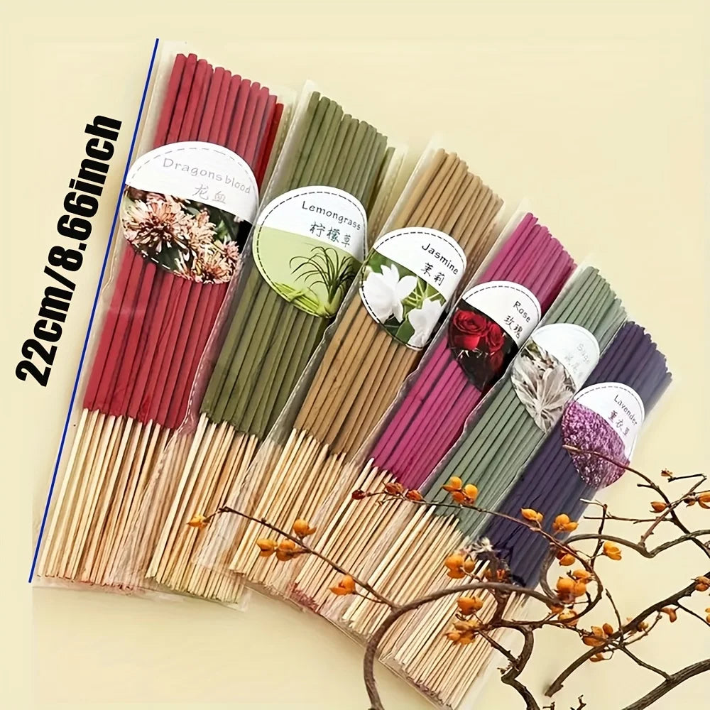 6 Sets of Approximately 126 High-Quality Incense Sticks - Including