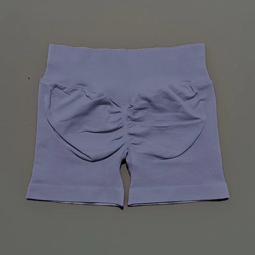 HISTELLO Sports Shorts 4.5" Women Yoga Shorts Seamless Low Waist