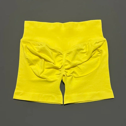 HISTELLO Sports Shorts 4.5" Women Yoga Shorts Seamless Low Waist