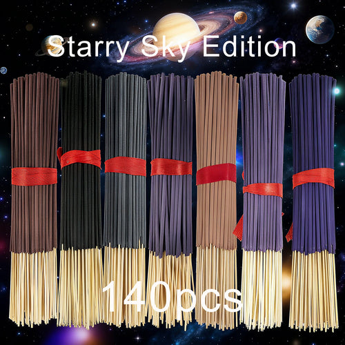 7 Sets of 140 Incense Sticks, Available in Four Seasonal Sets: Rose,