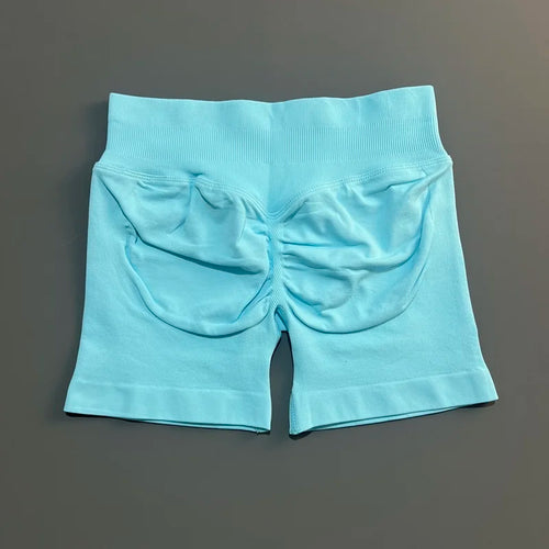 HISTELLO Sports Shorts 4.5" Women Yoga Shorts Seamless Low Waist