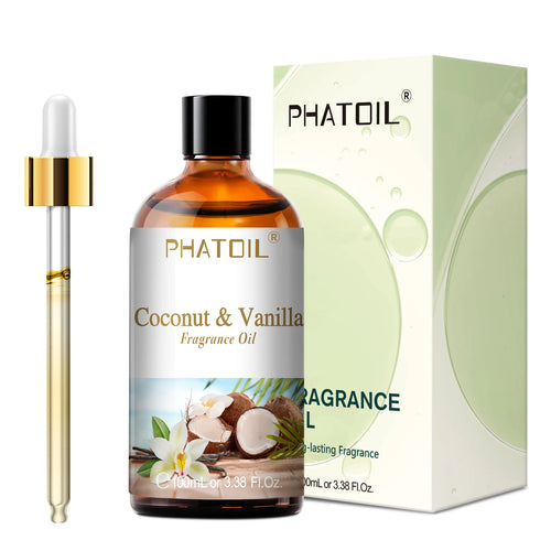 PHATOIL 100ml Aromatherapy Fragrance Oil Coconut & Vanilla Strawberry