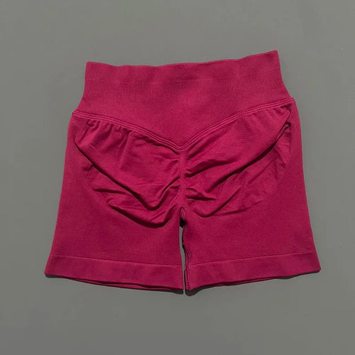 HISTELLO Sports Shorts 4.5" Women Yoga Shorts Seamless Low Waist
