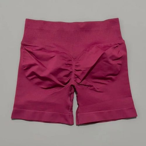 HISTELLO Sports Shorts 4.5" Women Yoga Shorts Seamless Low Waist