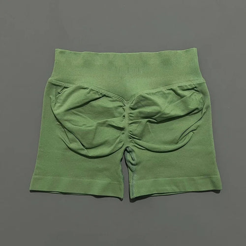 HISTELLO Sports Shorts 4.5" Women Yoga Shorts Seamless Low Waist