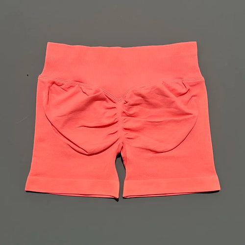 HISTELLO Sports Shorts 4.5" Women Yoga Shorts Seamless Low Waist
