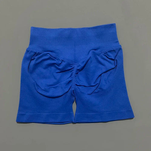HISTELLO Sports Shorts 4.5" Women Yoga Shorts Seamless Low Waist