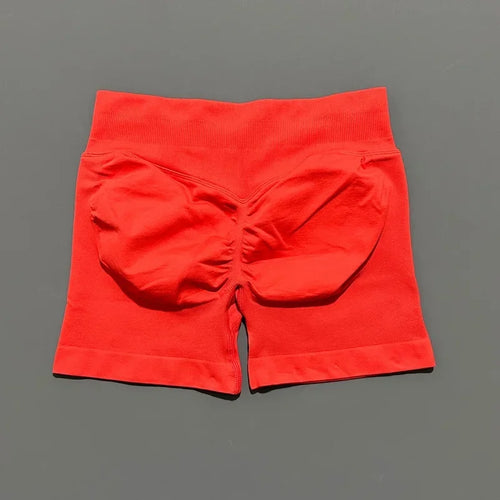 HISTELLO Sports Shorts 4.5" Women Yoga Shorts Seamless Low Waist