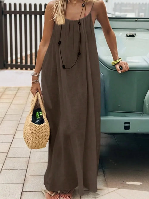 New Arrival Women's Strapless Backless Long Loose Home Dress
