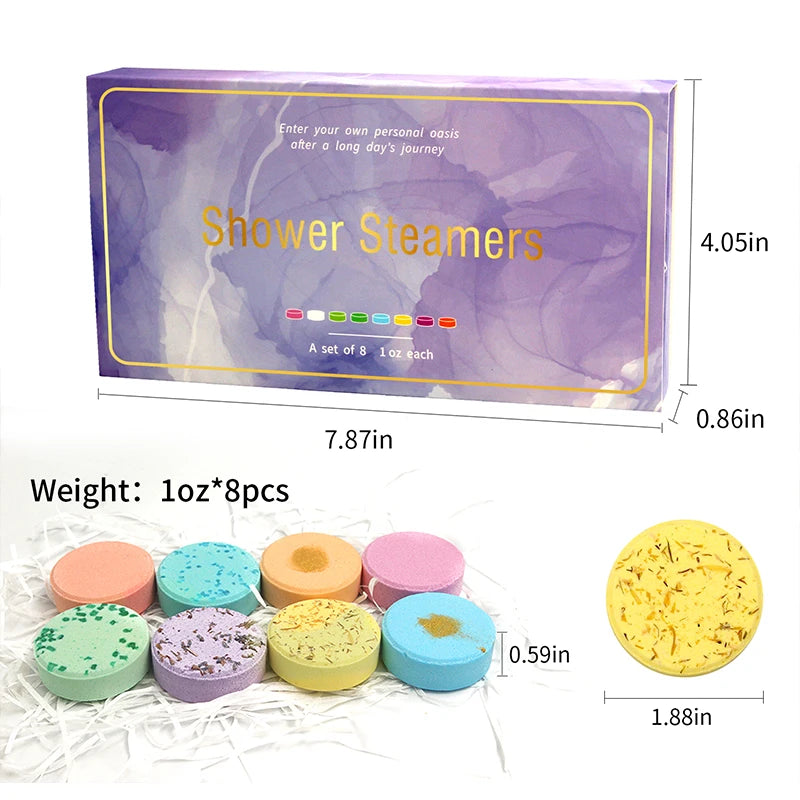 Shower Steamers Aromatherapy - Birthday Gifts for Women, 8 Pack Shower