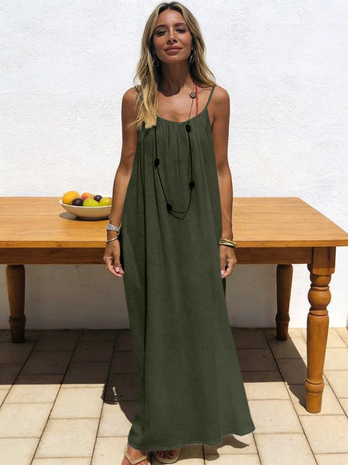 New Arrival Women's Strapless Backless Long Loose Home Dress