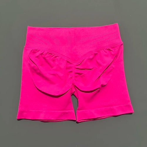 HISTELLO Sports Shorts 4.5" Women Yoga Shorts Seamless Low Waist