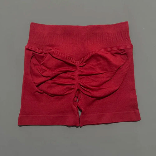 HISTELLO Sports Shorts 4.5" Women Yoga Shorts Seamless Low Waist