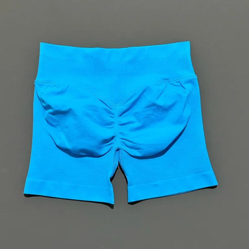 HISTELLO Sports Shorts 4.5" Women Yoga Shorts Seamless Low Waist