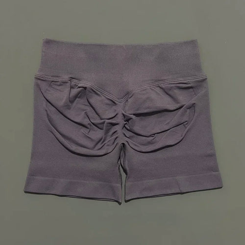 HISTELLO Sports Shorts 4.5" Women Yoga Shorts Seamless Low Waist