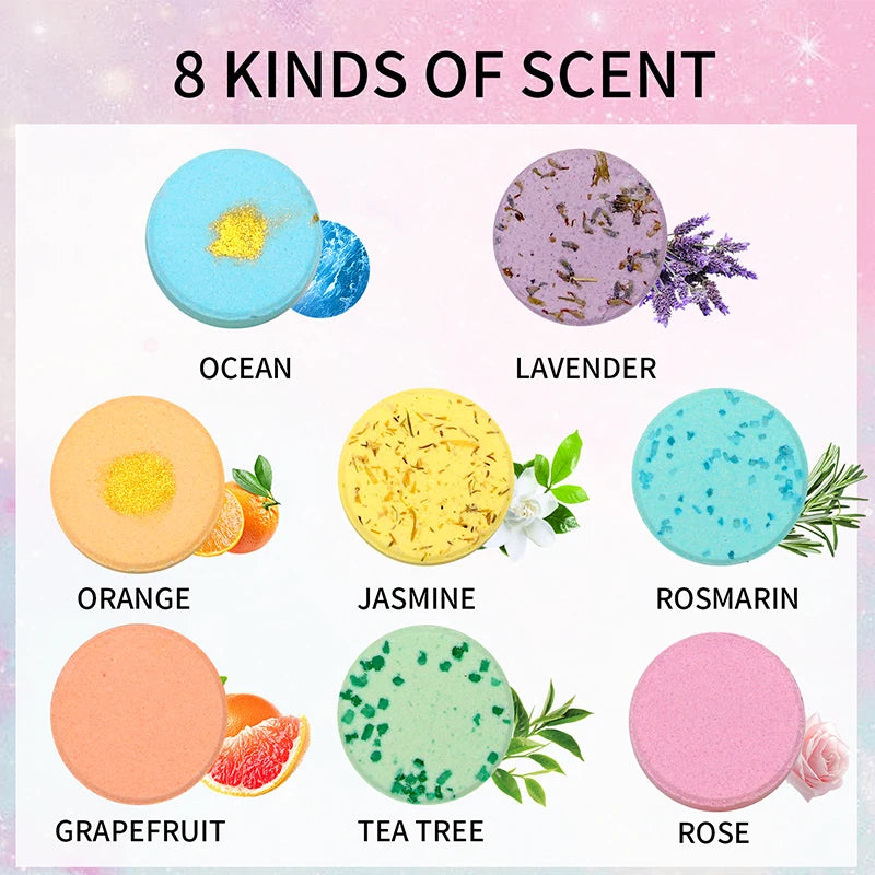 Shower Steamers Aromatherapy - Birthday Gifts for Women, 8 Pack Shower