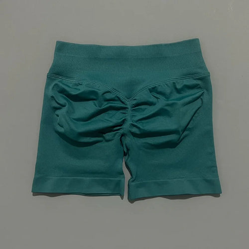 HISTELLO Sports Shorts 4.5" Women Yoga Shorts Seamless Low Waist