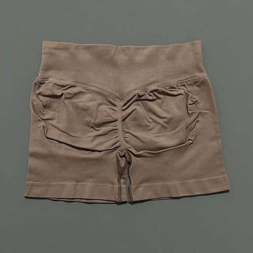 HISTELLO Sports Shorts 4.5" Women Yoga Shorts Seamless Low Waist