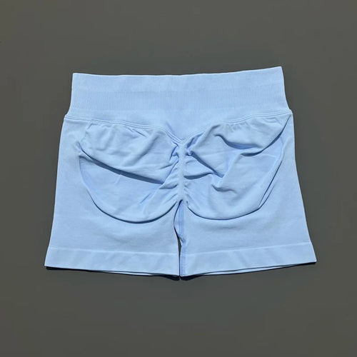 HISTELLO Sports Shorts 4.5" Women Yoga Shorts Seamless Low Waist