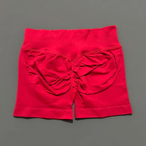 HISTELLO Sports Shorts 4.5" Women Yoga Shorts Seamless Low Waist